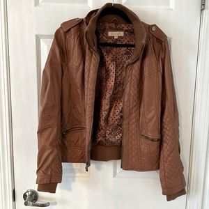 Guess Faux Leather Motto Jacket